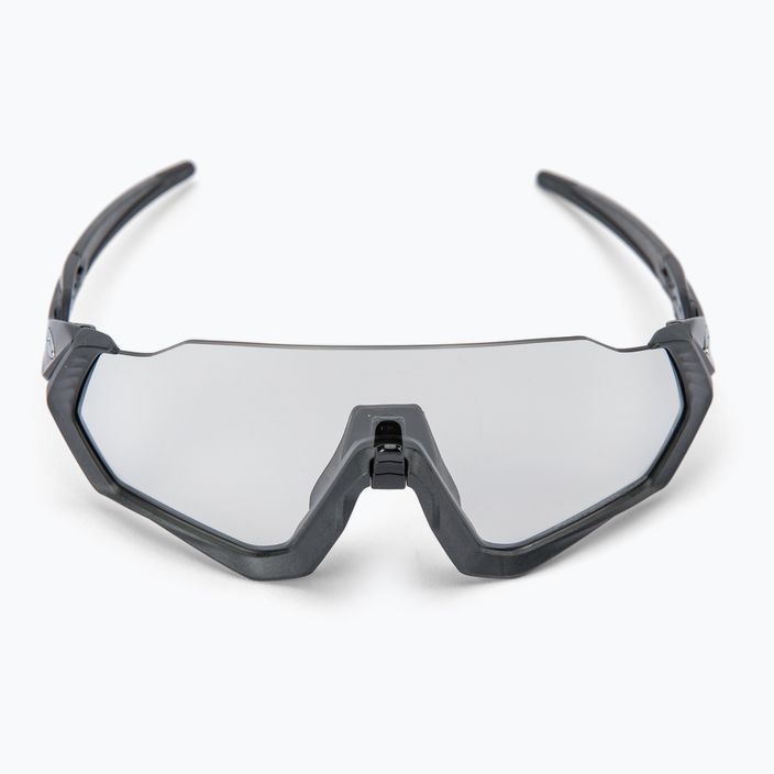 Oakley Flight Jacket steel/clear to black photochromic cycling glasses 0OO9401 5