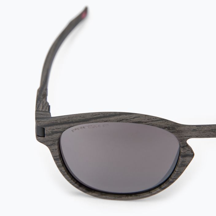 Oakley Latch woodgrain/prizm black polarized sunglasses 0OO9265 3