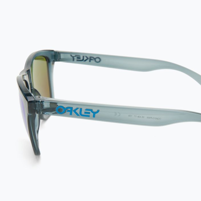 Oakley Frogskins crystal black/prizm sapphire polarized sunglasses 0OO9013 4