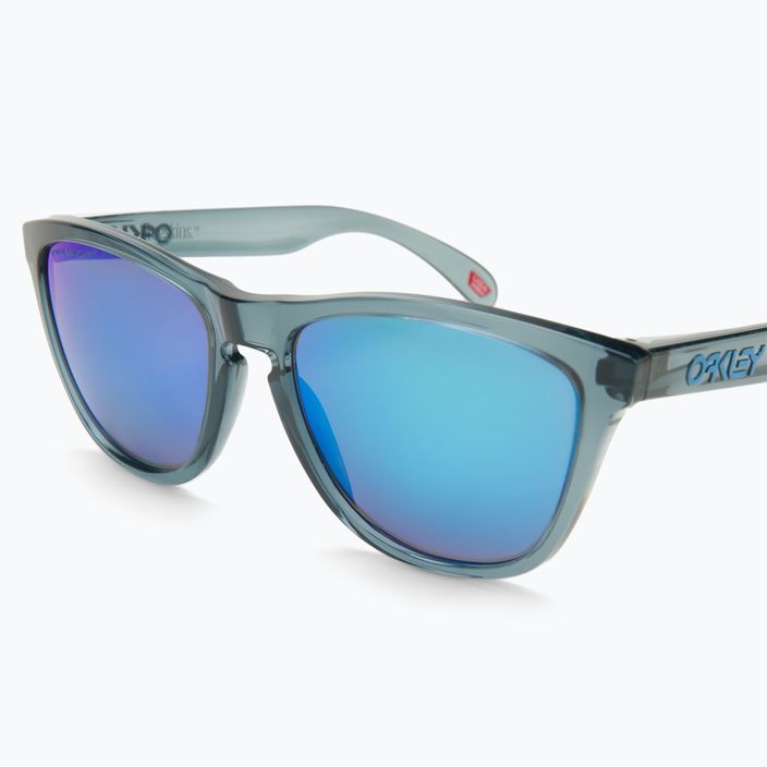 Oakley Frogskins crystal black/prizm sapphire polarized sunglasses 0OO9013 5