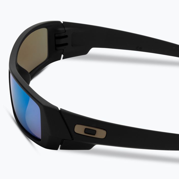 Oakley Gascan matte black/prizm sapphire polarized sunglasses 4