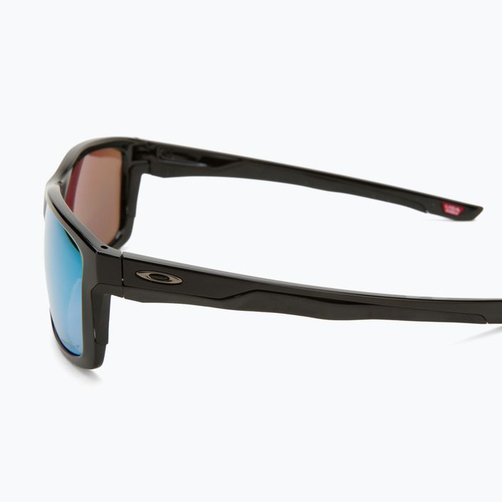 Oakley Mainlink XL polished black/prizm deep water polarized sunglasses 0OO9264 4