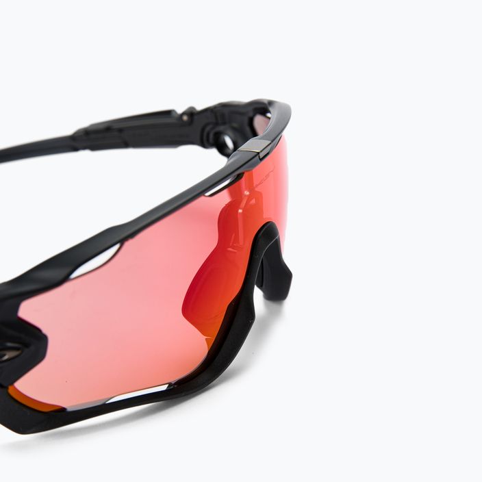 Oakley Jawbreaker matte black/prizm trail torch cycling glasses 0OO9290 5