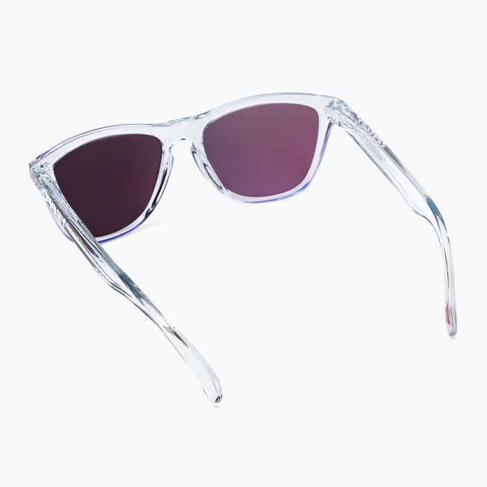 Oakley Frogskins sunglasses polished clear/prizm violet 0OO9013 2