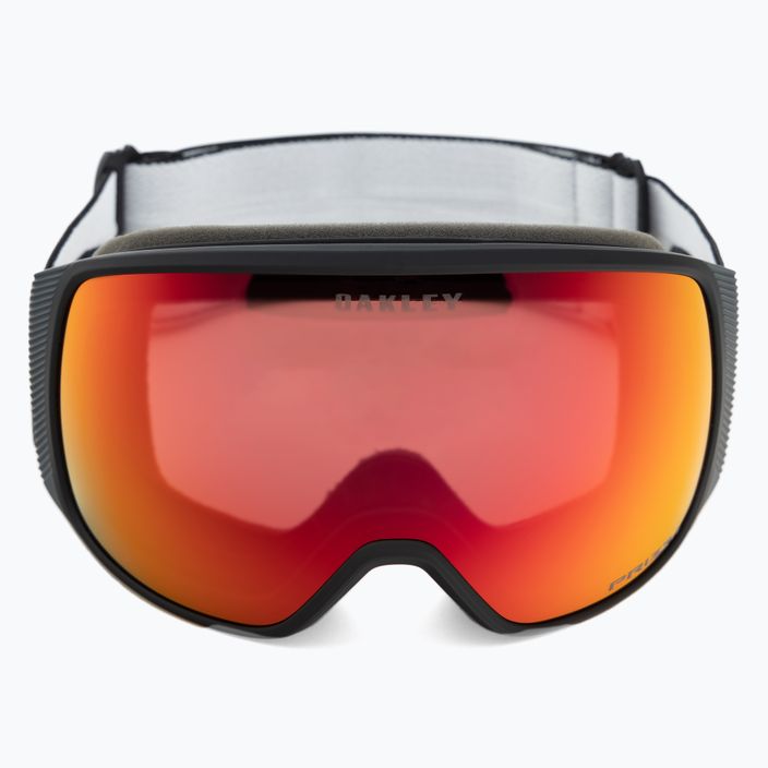 Oakley Flight Tracker matte black/prizm snow torch iridium ski goggles OO7104-07 2
