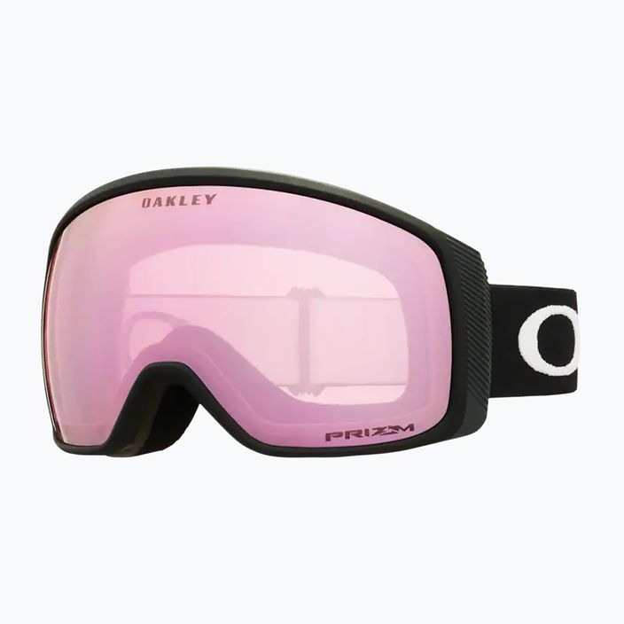 Oakley Flight Tracker matte black/prizm snow hi pink ski goggles 5