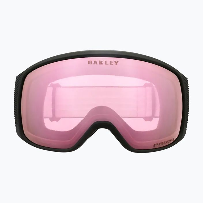 Oakley Flight Tracker matte black/prizm snow hi pink ski goggles 6