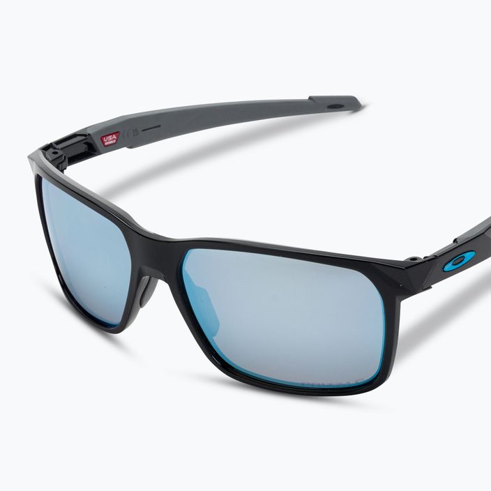 Oakley Portal X sunglasses polished black/prizm deep water polarized 5