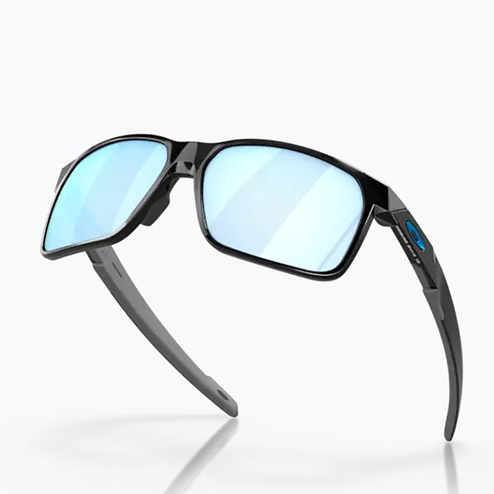 Oakley Portal X sunglasses polished black/prizm deep water polarized 9