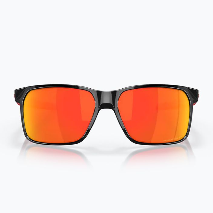 Oakley Portal X polished black/prizm ruby polarized sunglasses 7