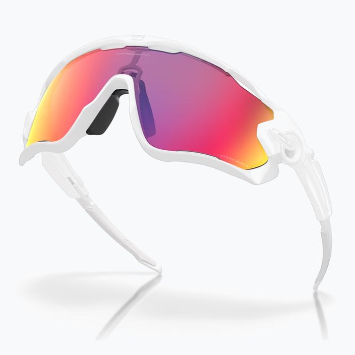 Oakley Jawbreaker sunglasses polished white/prizm road 4