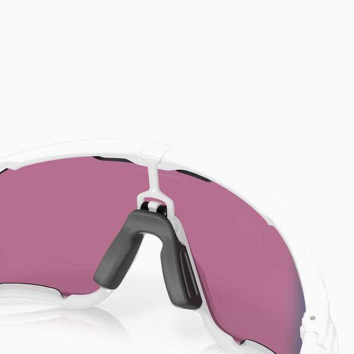 Oakley Jawbreaker sunglasses polished white/prizm road 7
