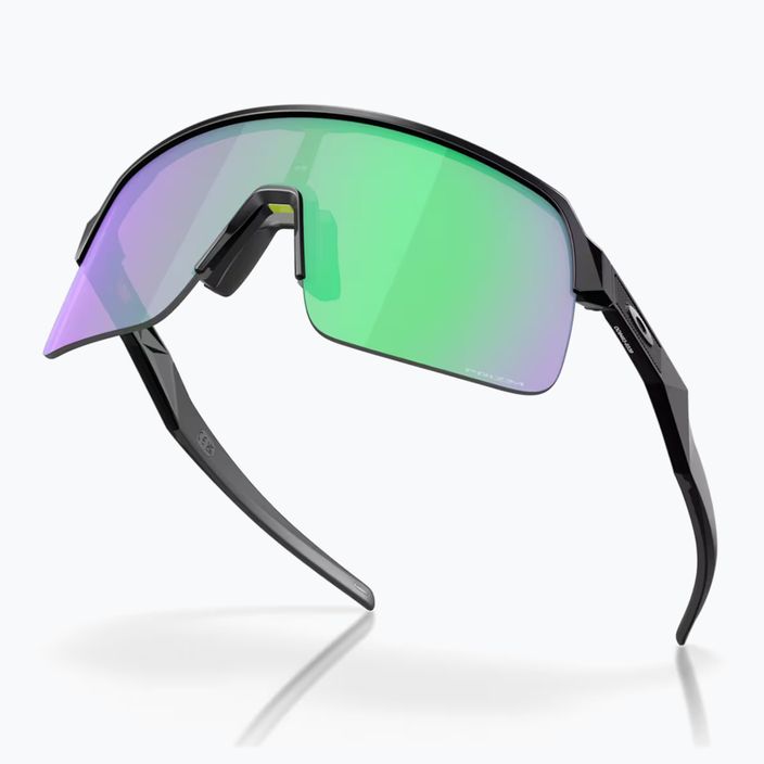 Oakley Sutro Lite matte black/prizm road jade sunglasses 4