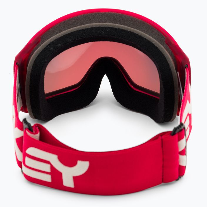 Oakley Flight Tracker matte redline/prizm snow torch iridium ski goggles OO7104-43 3