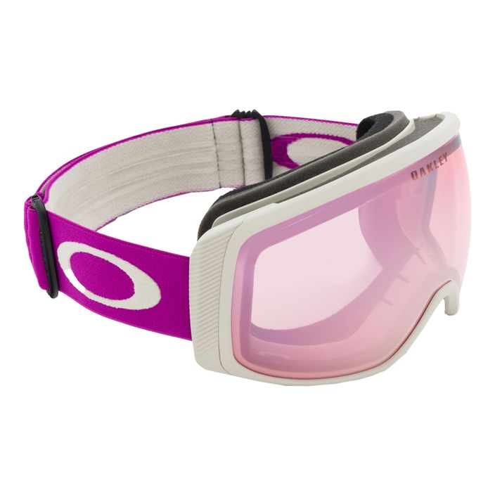 Oakley Flight Tracker matte ultra purple/prizm snow hi pink iridium ski goggles OO7105-47