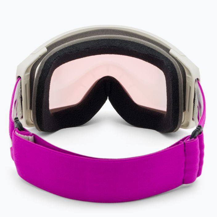 Oakley Flight Tracker matte ultra purple/prizm snow hi pink iridium ski goggles OO7105-47 3