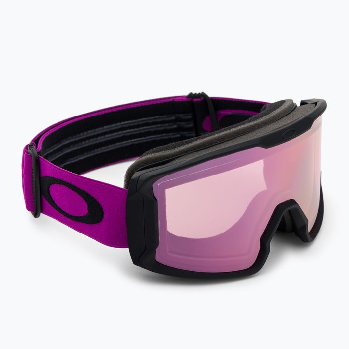 Oakley Line Miner matte ultra purple/prizm snow hi pink iridium ski goggles OO7093-57