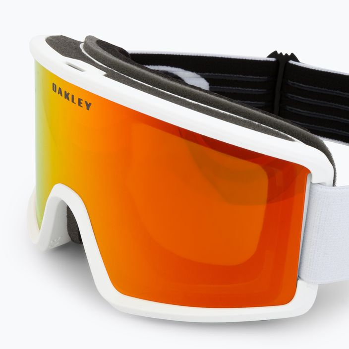 Oakley Target Line matte white/fire iridium ski goggles OO7121-07 5