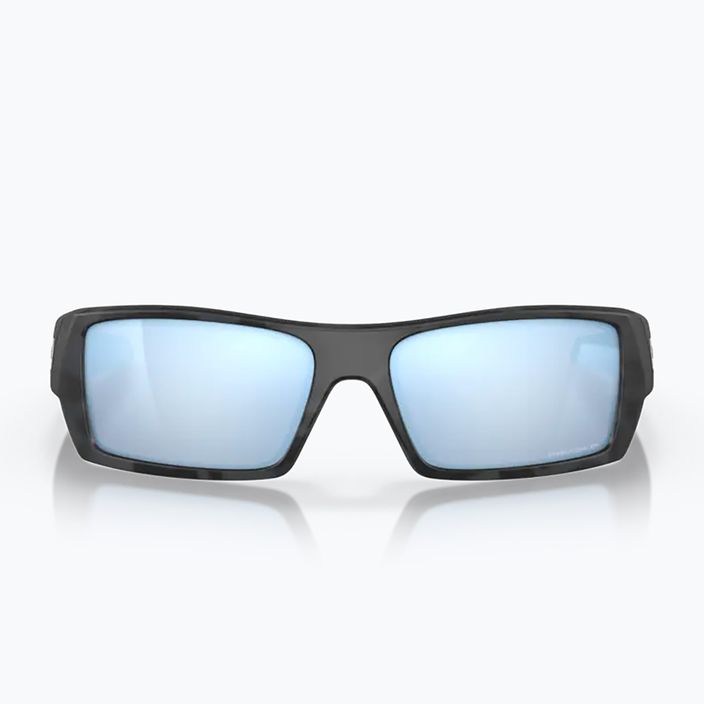 Oakley Gascan matte black camo/prizm deep water polarized sunglasses 7