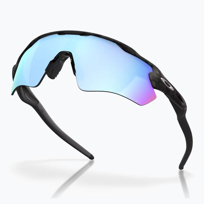 Oakley Radar EV Path matte black camo/prizm deep water polarized sunglasses 4