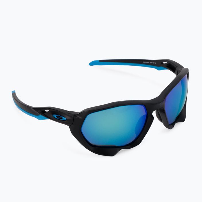 Oakley Plazma matte black/prizm sapphire polarized sunglasses 0OO9019