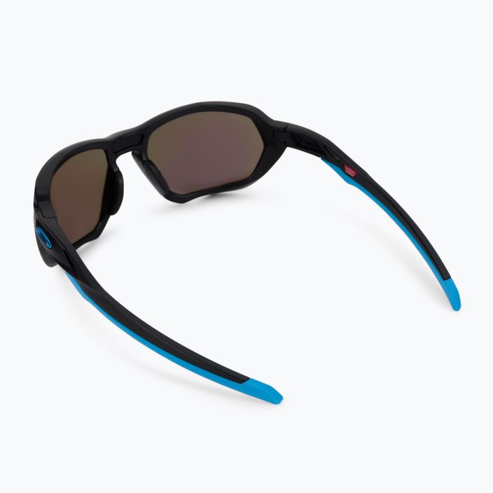 Oakley Plazma matte black/prizm sapphire polarized sunglasses 0OO9019 2