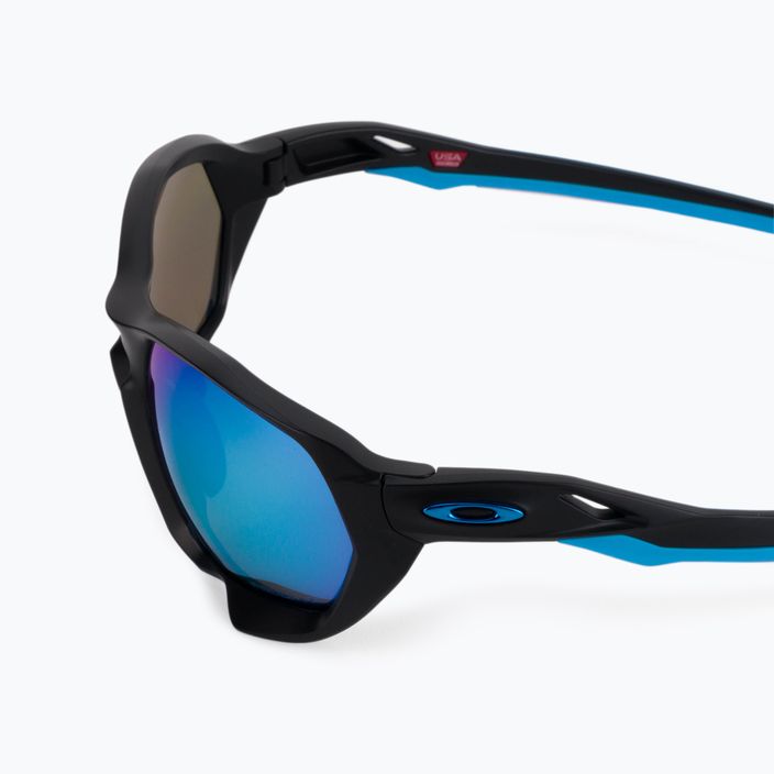 Oakley Plazma matte black/prizm sapphire polarized sunglasses 0OO9019 4