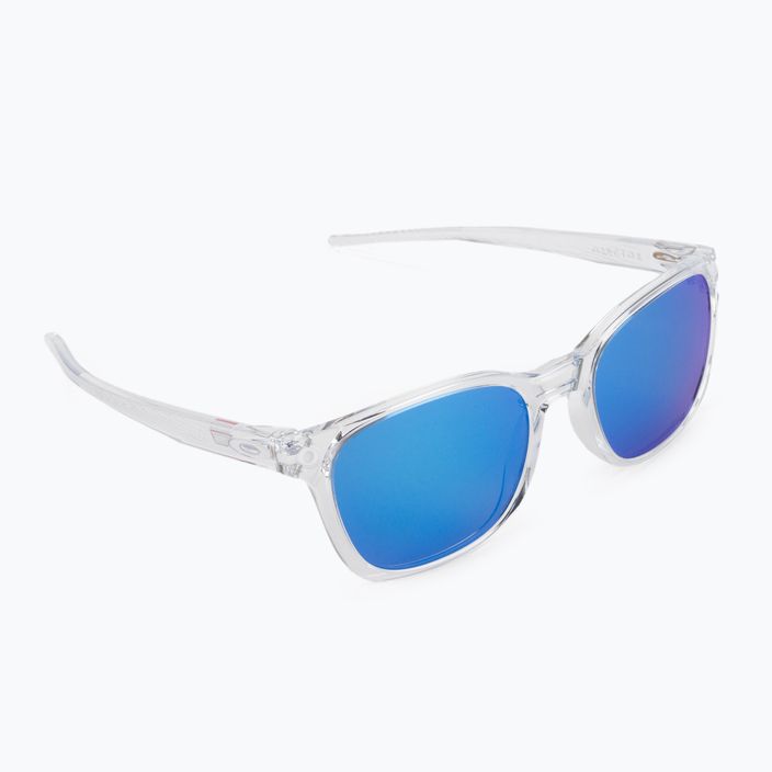 Oakley Ojector polished clear/prizm sapphire sunglasses 0OO9018