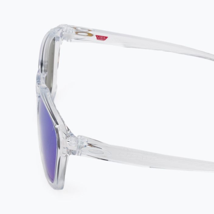 Oakley Ojector polished clear/prizm sapphire sunglasses 0OO9018 4