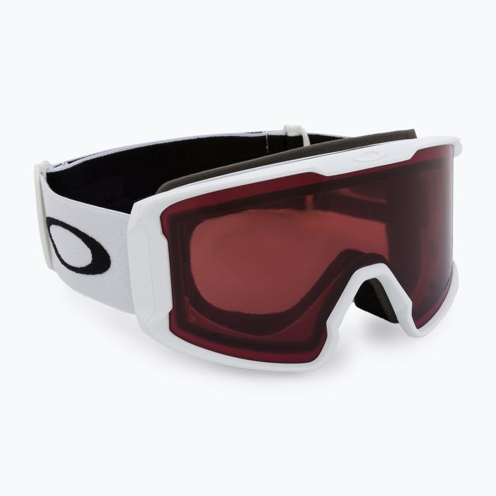 Oakley Line Miner matte white/prizm garnet ski goggles OO7070-B9