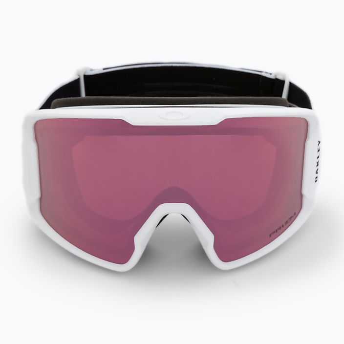 Oakley Line Miner matte white/prizm rose gold iridium ski goggles OO7070-C5 2