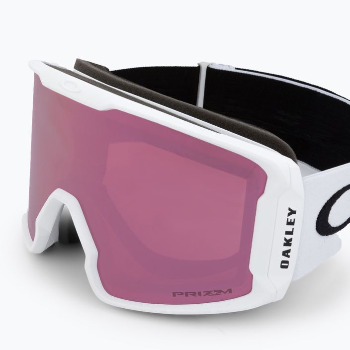 Oakley Line Miner matte white/prizm rose gold iridium ski goggles OO7070-C5 5