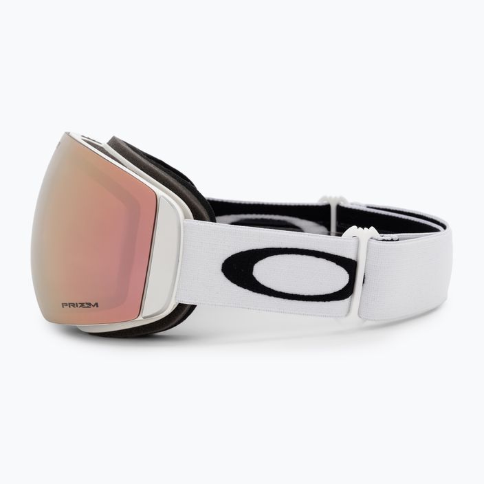 Oakley Flight Deck matte white/prizm rose gold iridium ski goggles OO7064-C9 4