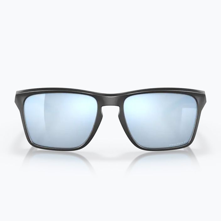 Oakley Sylas matte black/prizm deep water polarized sunglasses 6