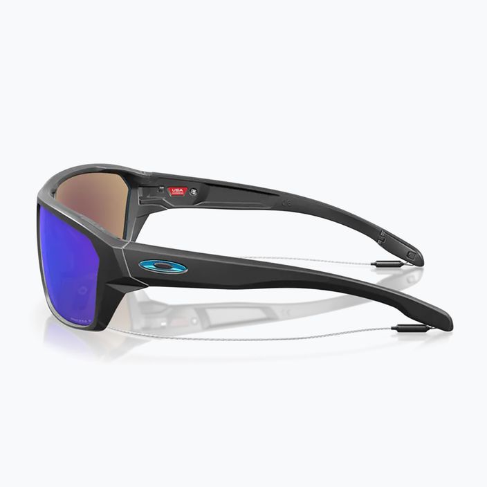 Oakley Split Shot matte black/prizm sapphire polarized sunglasses 14