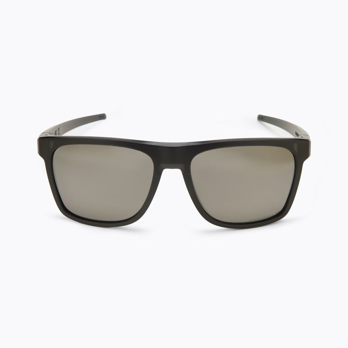 Oakley Leffingwell matte black ink/prizm black polarized sunglasses 0OO9100 3