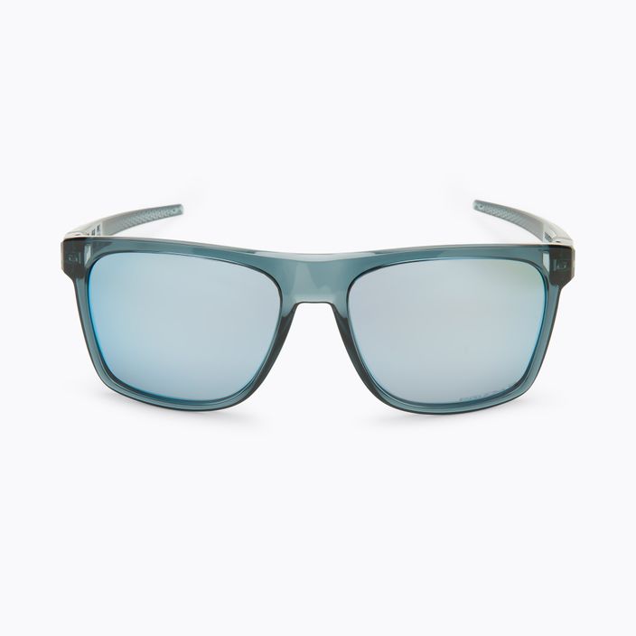 Oakley Leffingwell crystal black/prizm deep water polarized sunglasses 0OO9100 3