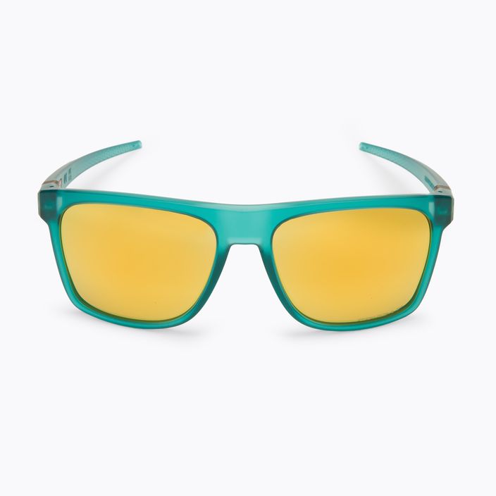 Oakley Leffingwell matte artic surf/prizm 24k polarized sunglasses 0OO9100 3