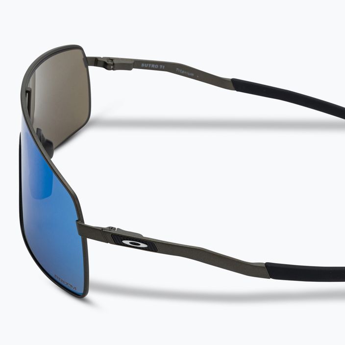 Oakley Sutro Ti satin lead/prizm sapphire sunglasses 4