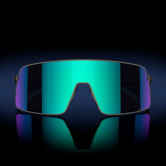 Oakley Sutro Ti satin lead/prizm sapphire sunglasses 7