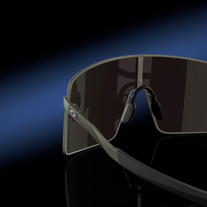 Oakley Sutro Ti satin lead/prizm sapphire sunglasses 9