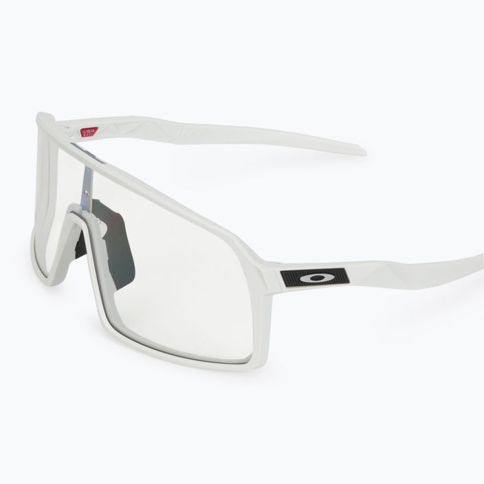 Oakley Sutro matte white/clear to black photochromic cycling glasses 0OO9406 5