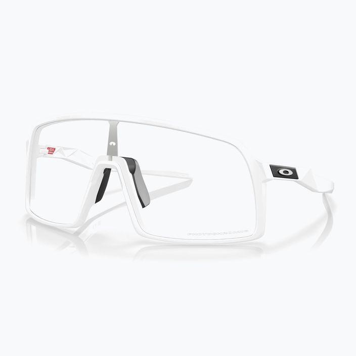 Oakley Sutro matte white/clear to black photochromic cycling glasses 0OO9406 6