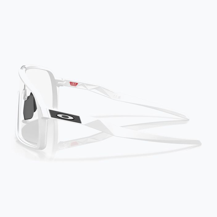 Oakley Sutro matte white/clear to black photochromic cycling glasses 0OO9406 8