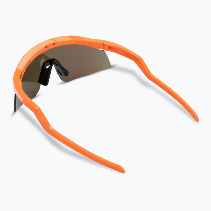 Oakley Hydra neon orange/prizm sapphire sunglasses 2
