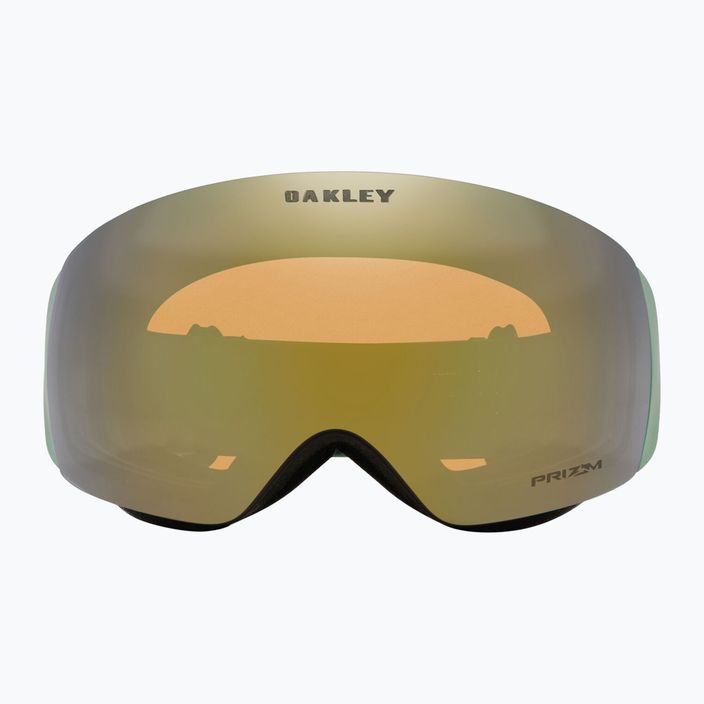 Oakley Flight Deck fractel jade/prism sage gold iridium ski goggles 2