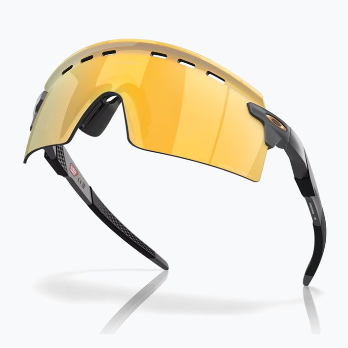 Oakley Encoder Strike Vented matte carbon/prizm 24k sunglasses 4