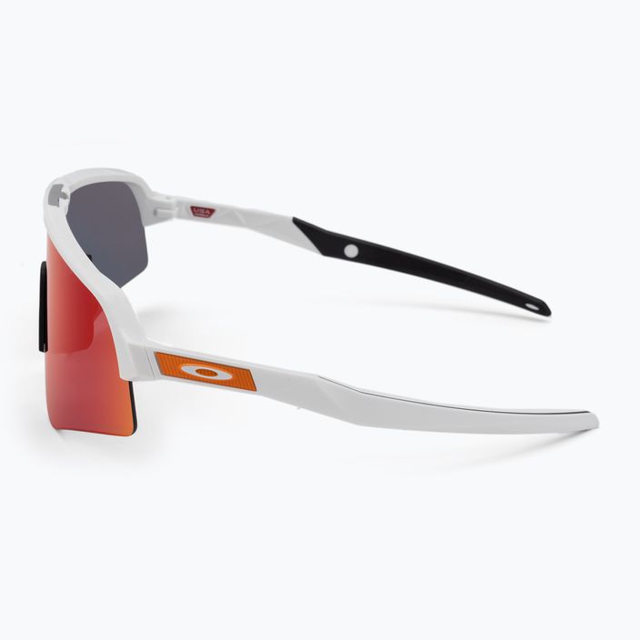 Oakley Sutro Lite Sweep matte white/prizm road sunglasses 4