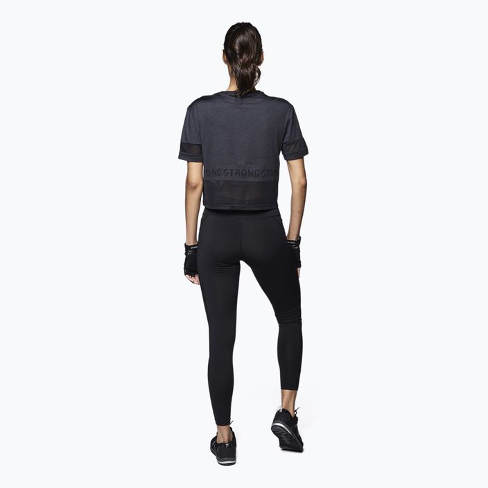 Women's training t-shirt STRONG ID Varsity Style Knit black Z1T02351 4