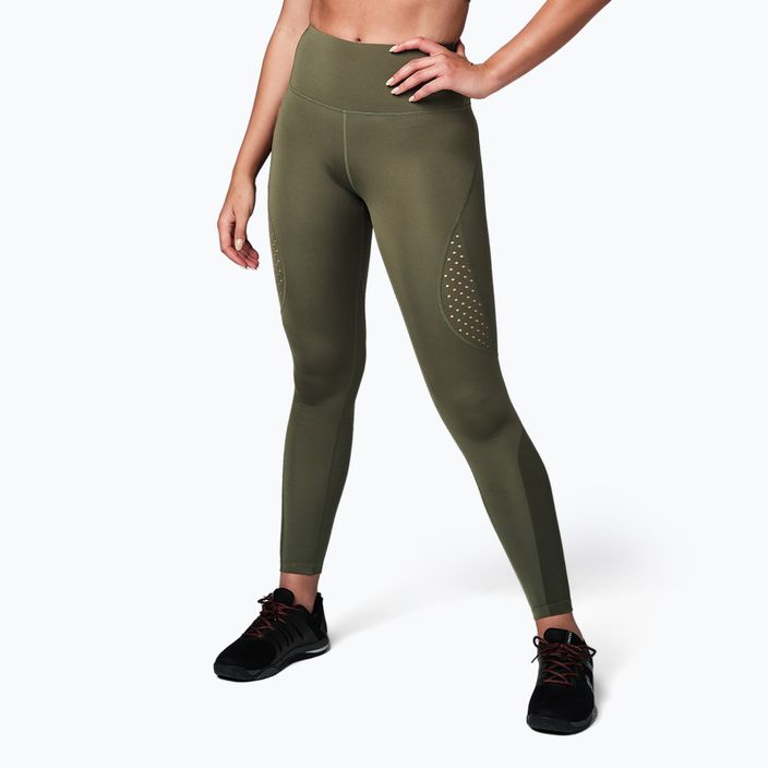 Women's training leggings STRONG ID Performance green Z1B01250 2